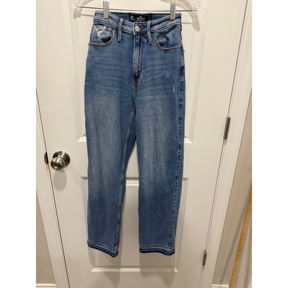 Hollister Women Dad Jean Ultra High-Rise Vintage Stretch Medium Wash 00R W23 L31